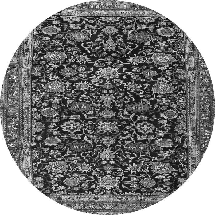 Square Persian Gray Traditional Rug, tr3687gry