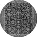 Square Persian Gray Traditional Rug, tr3687gry