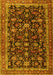 Machine Washable Persian Yellow Traditional Rug, wshtr3687yw