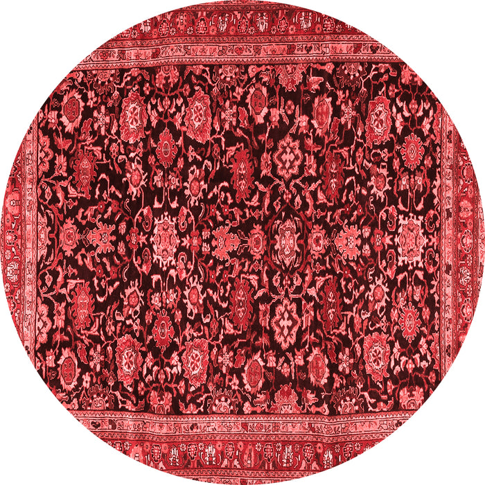 Machine Washable Persian Red Traditional Rug, wshtr3687red