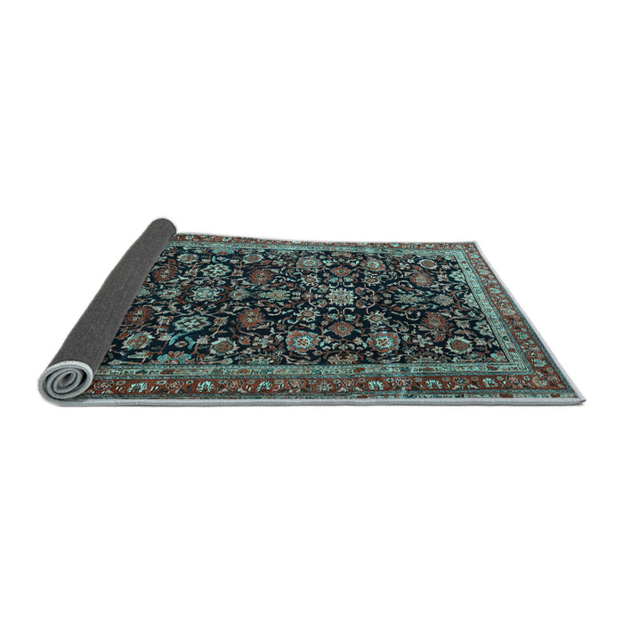 Sideview of Persian Light Blue Traditional Rug, tr3687lblu