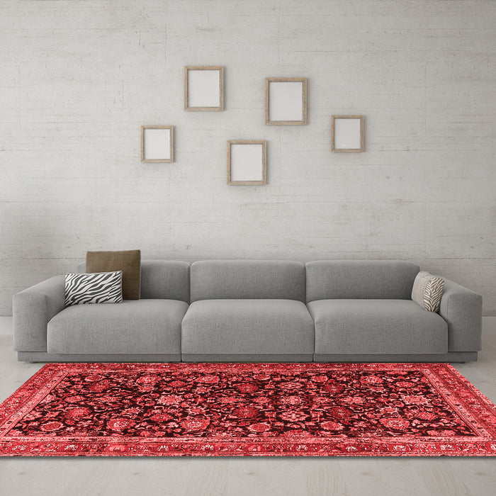 Traditional Red Washable Rugs