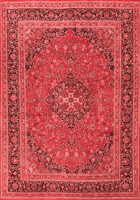 Medallion Red Traditional Rug, tr3688red