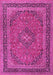 Medallion Pink Traditional Rug, tr3688pnk