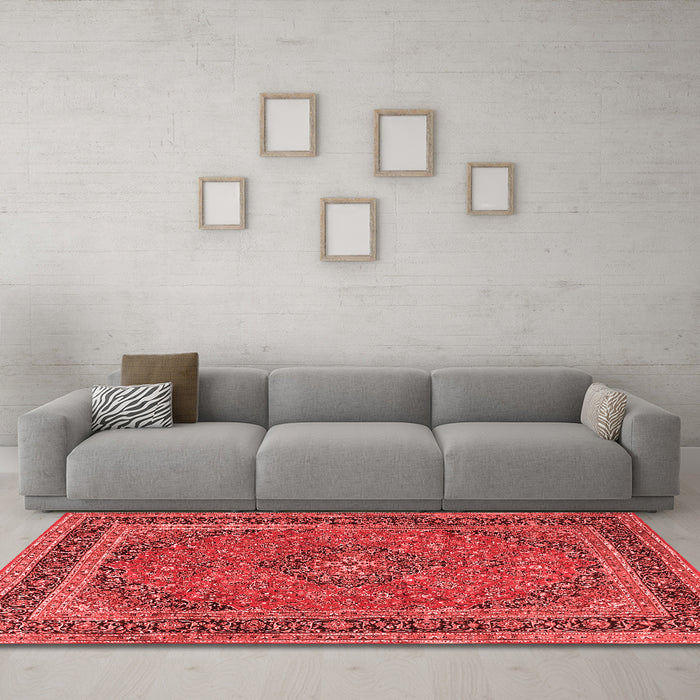 Traditional Red Washable Rugs