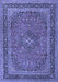 Medallion Blue Traditional Rug, tr3688blu