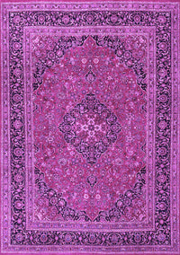 Medallion Purple Traditional Rug, tr3688pur