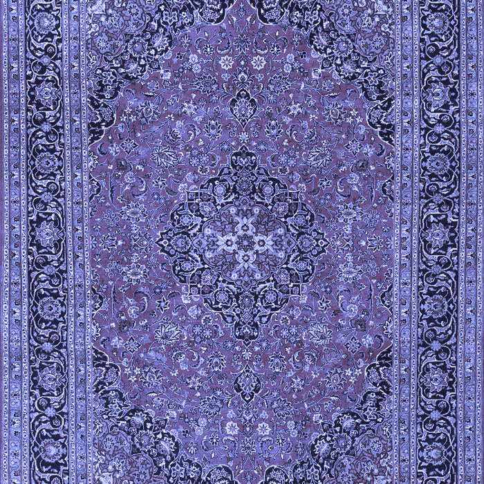 Medallion Blue Traditional Rug, tr3688blu