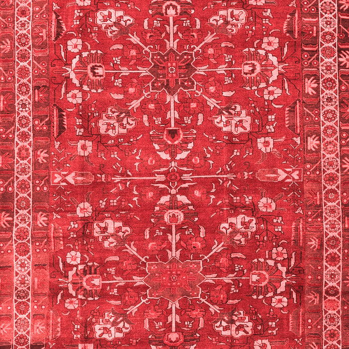 Machine Washable Persian Red Traditional Rug, wshtr3689red