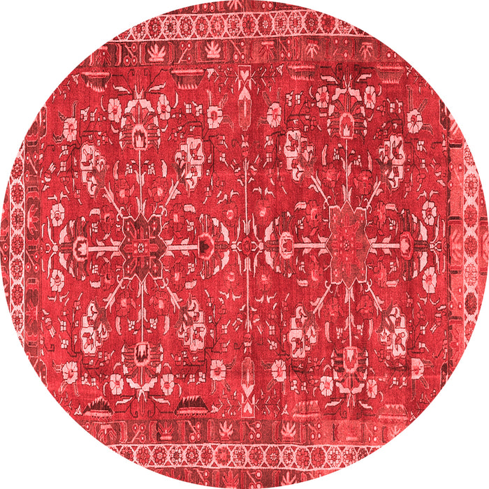 Machine Washable Persian Red Traditional Rug, wshtr3689red