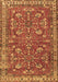 Machine Washable Persian Brown Traditional Rug, wshtr3689brn