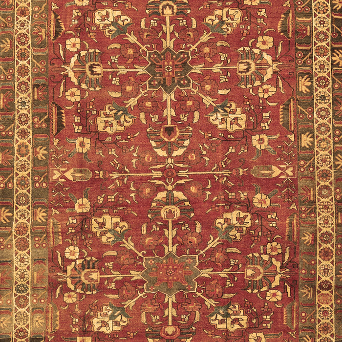 Machine Washable Persian Brown Traditional Rug, wshtr3689brn