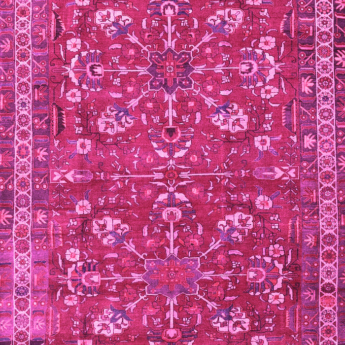 Machine Washable Persian Pink Traditional Rug, wshtr3689pnk