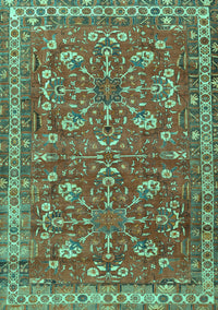 Persian Turquoise Traditional Rug, tr3689turq