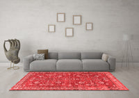 Machine Washable Persian Red Traditional Rug, wshtr3689red