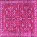 Square Persian Pink Traditional Rug, tr3689pnk