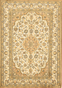 Medallion Brown Traditional Rug, tr368brn