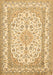 Medallion Brown Traditional Rug, tr368brn