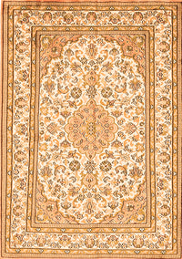 Medallion Orange Traditional Rug, tr368org