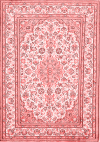 Medallion Red Traditional Rug, tr368red