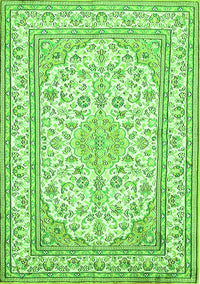 Medallion Green Traditional Rug, tr368grn