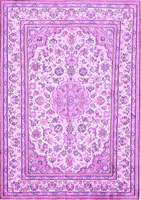 Medallion Purple Traditional Rug, tr368pur