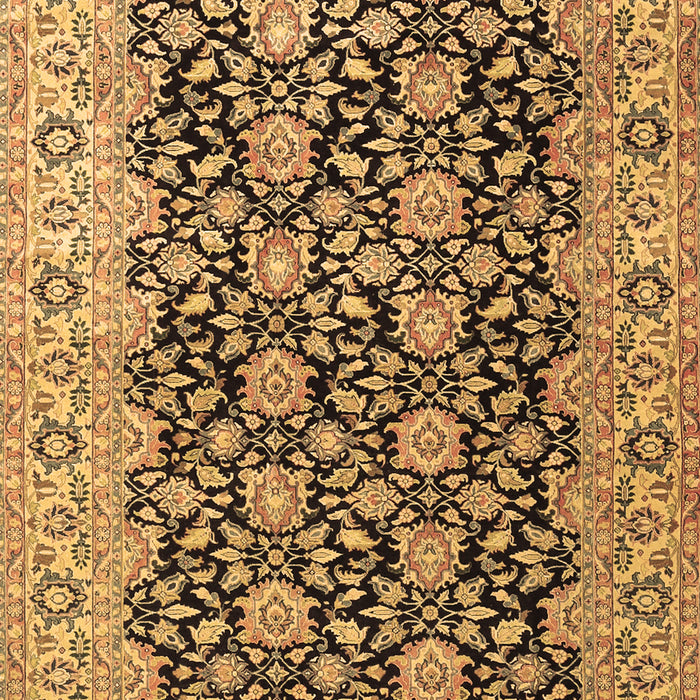 Machine Washable Persian Brown Traditional Rug, wshtr3690brn
