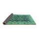 Sideview of Persian Turquoise Traditional Rug, tr3690turq