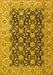 Machine Washable Persian Yellow Traditional Rug, wshtr3690yw