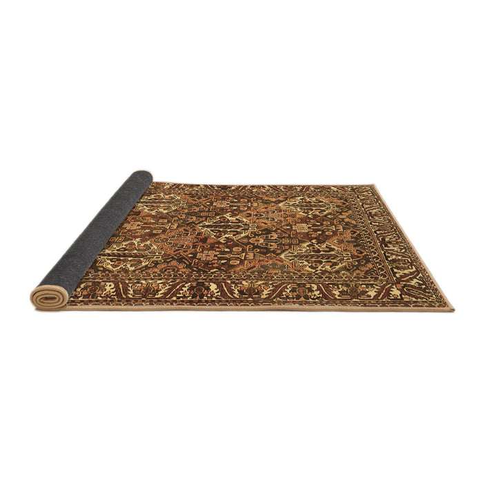 Sideview of Persian Brown Traditional Rug, tr3691brn