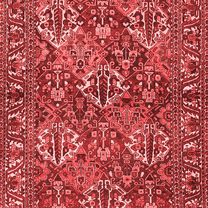 Machine Washable Persian Red Traditional Rug, wshtr3691red