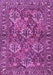 Machine Washable Persian Purple Traditional Area Rugs, wshtr3691pur