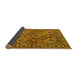 Sideview of Persian Yellow Traditional Rug, tr3691yw