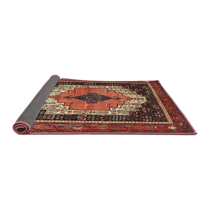 Sideview of Traditional Rust Pink Persian Rug, tr3692