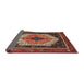 Sideview of Traditional Rust Pink Persian Rug, tr3692