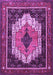 Machine Washable Persian Purple Traditional Area Rugs, wshtr3692pur