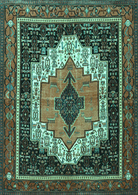 Persian Turquoise Traditional Rug, tr3692turq