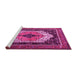 Sideview of Machine Washable Persian Pink Traditional Rug, wshtr3692pnk