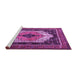 Sideview of Machine Washable Persian Purple Traditional Area Rugs, wshtr3692pur