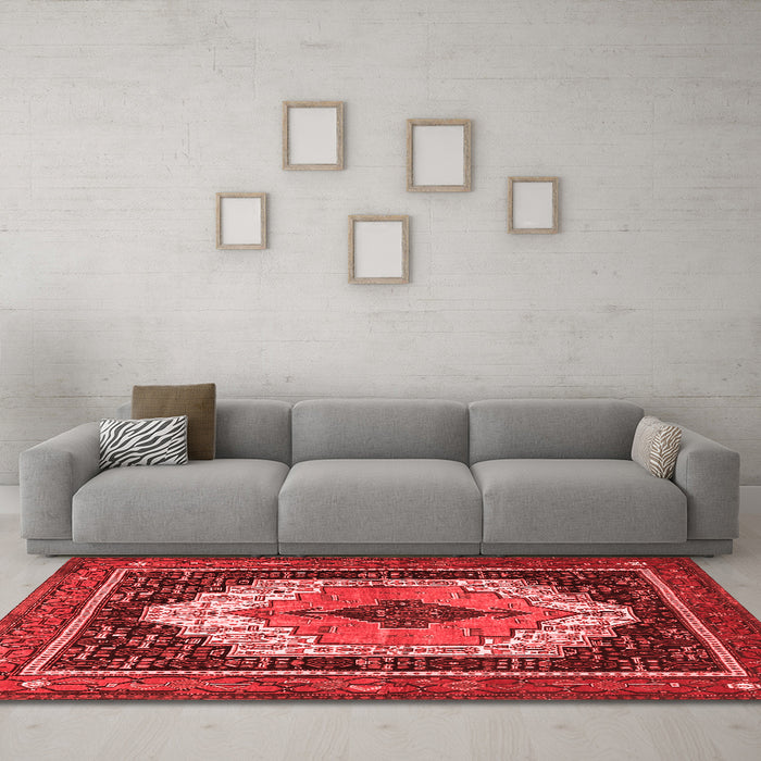 Traditional Red Washable Rugs