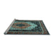 Sideview of Machine Washable Persian Light Blue Traditional Rug, wshtr3692lblu