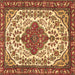 Square Machine Washable Persian Brown Traditional Rug, wshtr3693brn