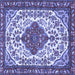 Square Persian Blue Traditional Rug, tr3693blu