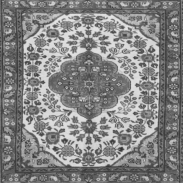 Serging Thickness of Persian Gray Traditional Rug, tr3693gry