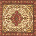 Square Persian Brown Traditional Rug, tr3693brn