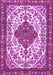 Machine Washable Persian Purple Traditional Area Rugs, wshtr3693pur