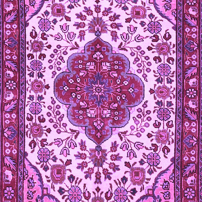 Machine Washable Persian Purple Traditional Area Rugs, wshtr3693pur