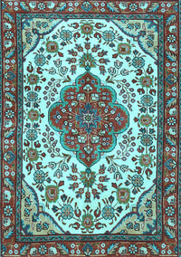 Persian Light Blue Traditional Rug, tr3693lblu
