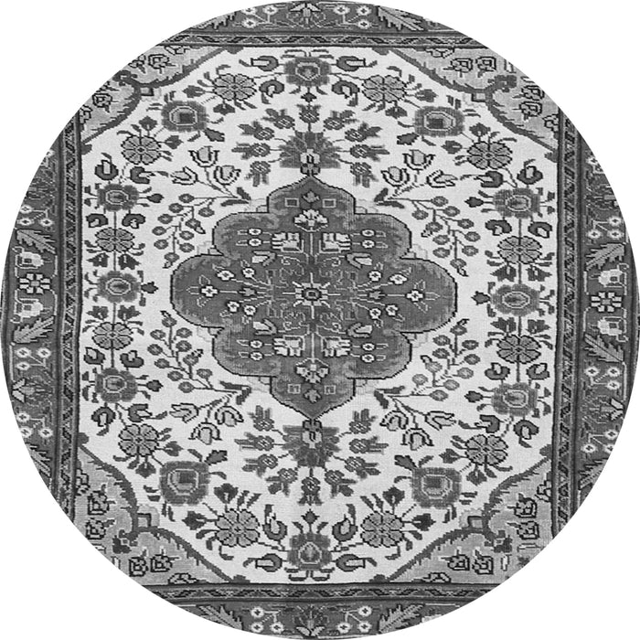 Square Persian Gray Traditional Rug, tr3693gry