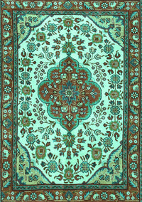 Persian Turquoise Traditional Rug, tr3693turq